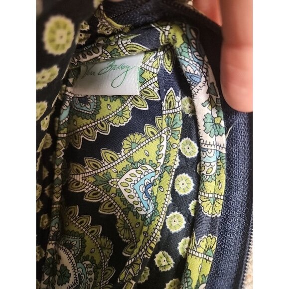 vera bradley  Green and blue cambridge full zip around wallet Approx 7.5” x 5” - Picture 6 of 7